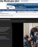 El perro de Obama, Bo, en un “Pantallazo” del The Washington Post